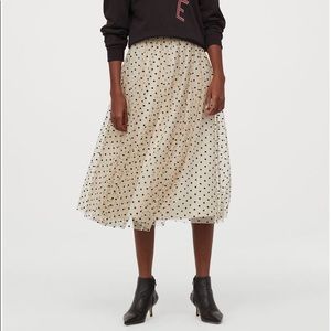 NWT H&M Polka Dot tulle skirt